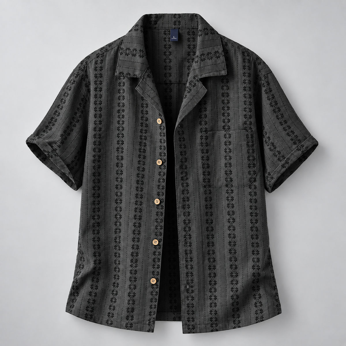 Étienne Men’s Summer Patterned Short-Sleeve Shirt