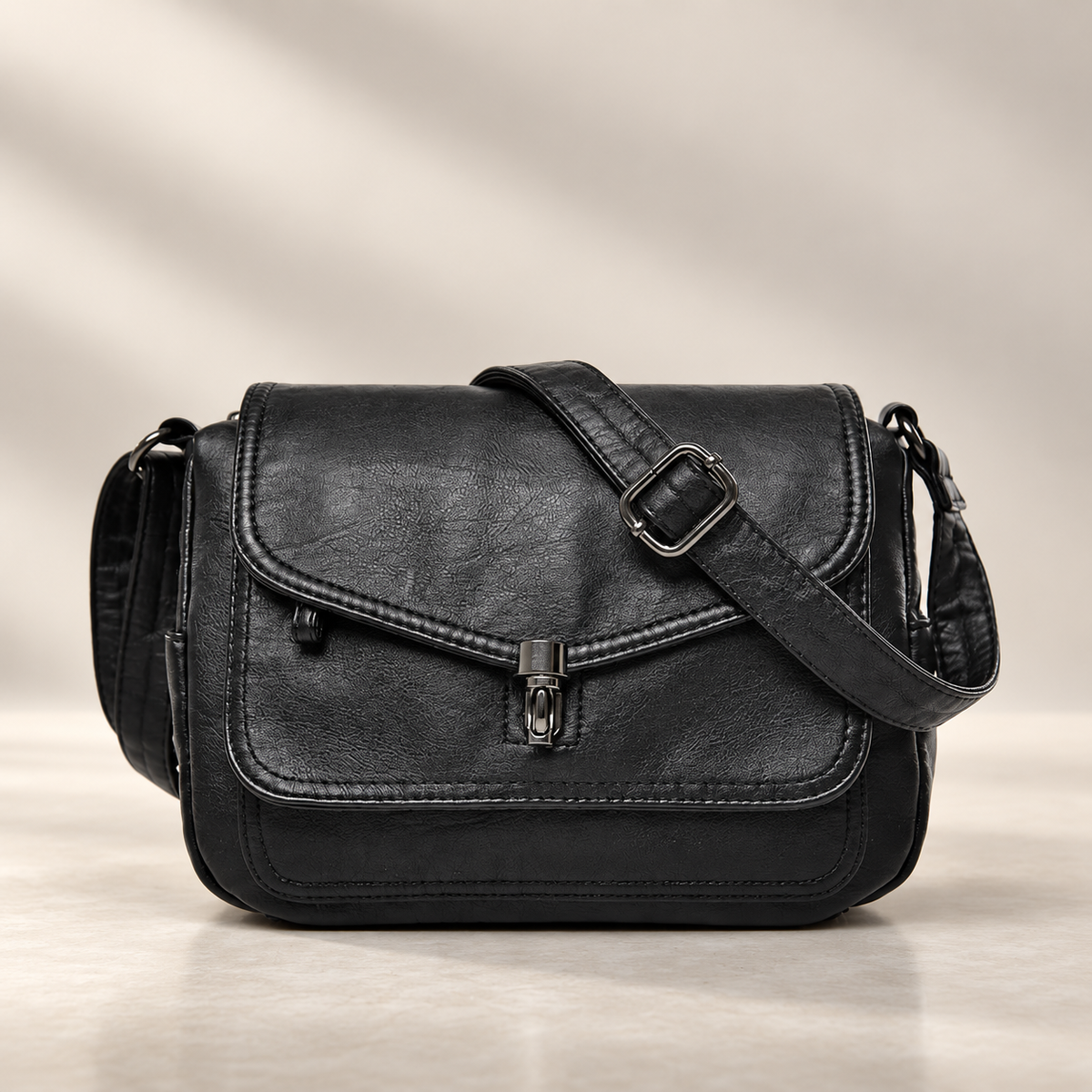 Camille Women’s Vintage-Inspired Crossbody Shoulder Bag with Flap