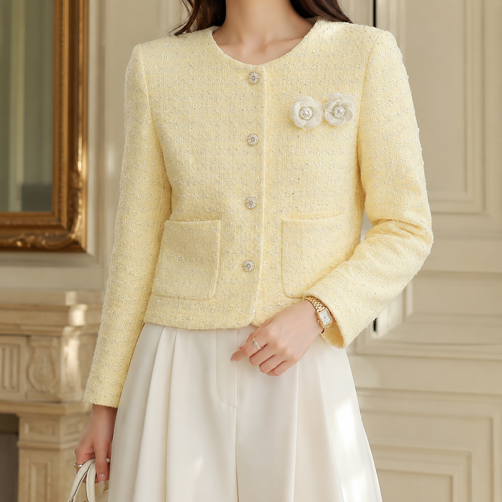 Isabelle Women’s Textured Tweed Jacket