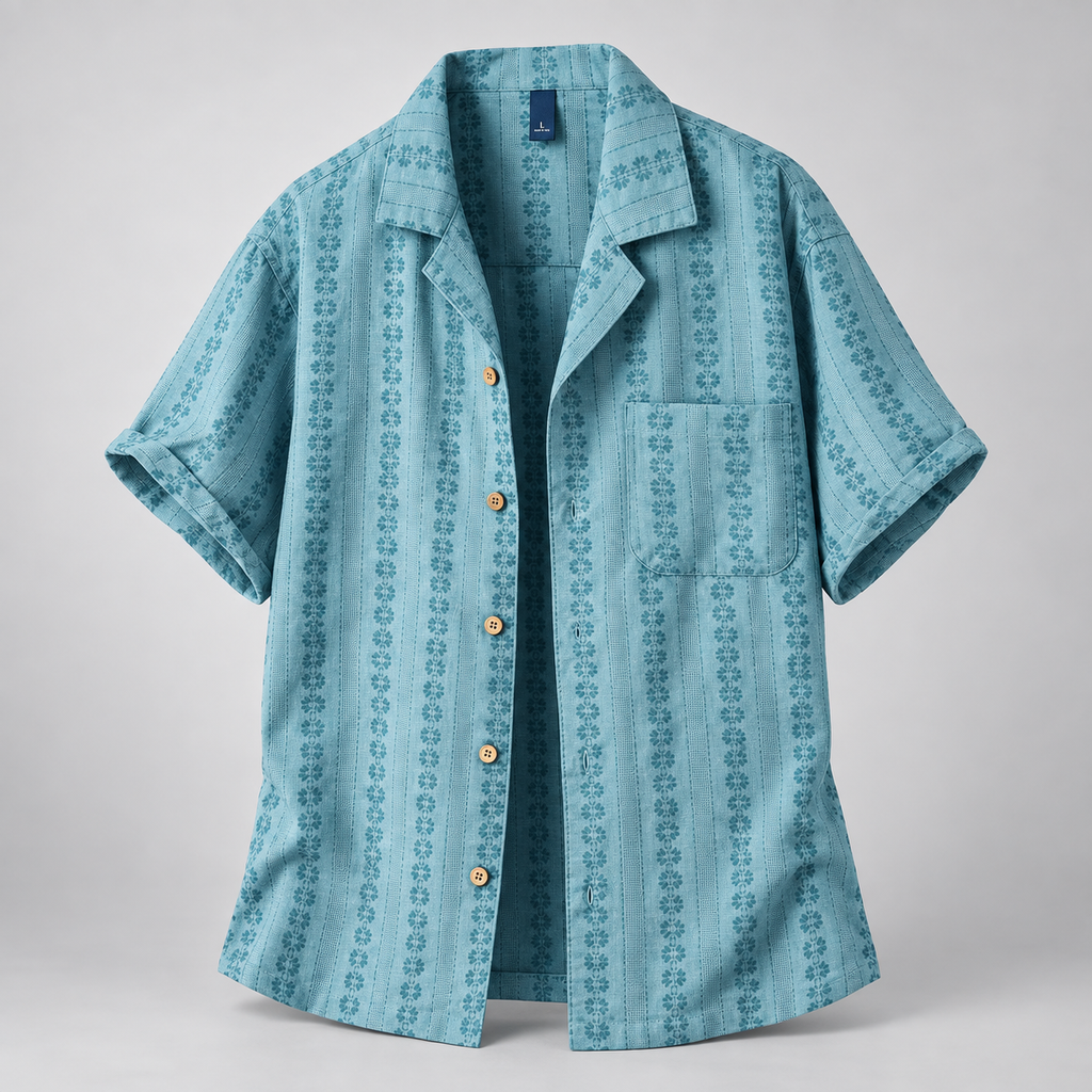 Étienne Men’s Summer Patterned Short-Sleeve Shirt