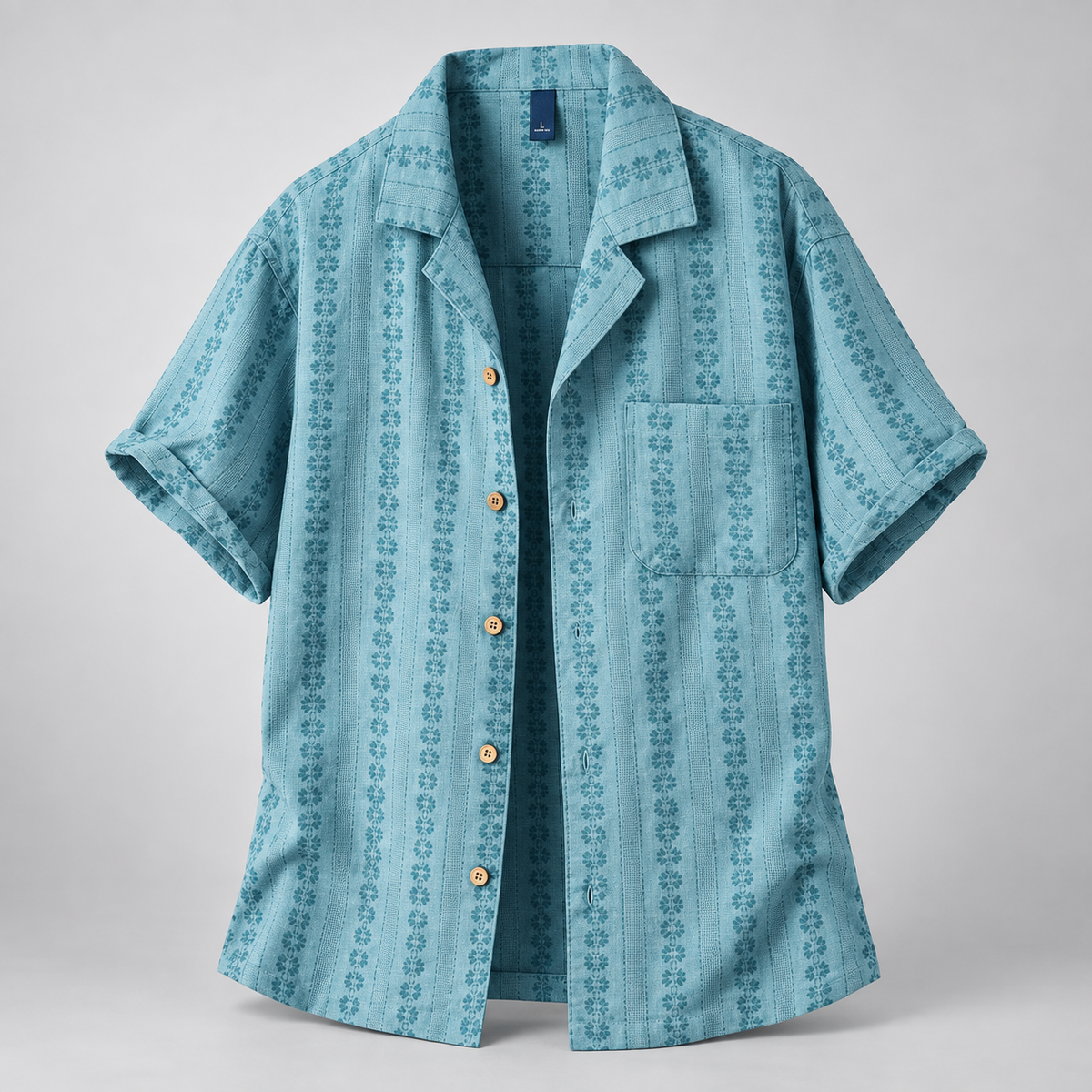 Étienne Men’s Summer Patterned Short-Sleeve Shirt
