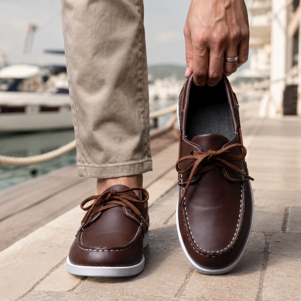Ethan Men’s Two-Tone Boat Shoes