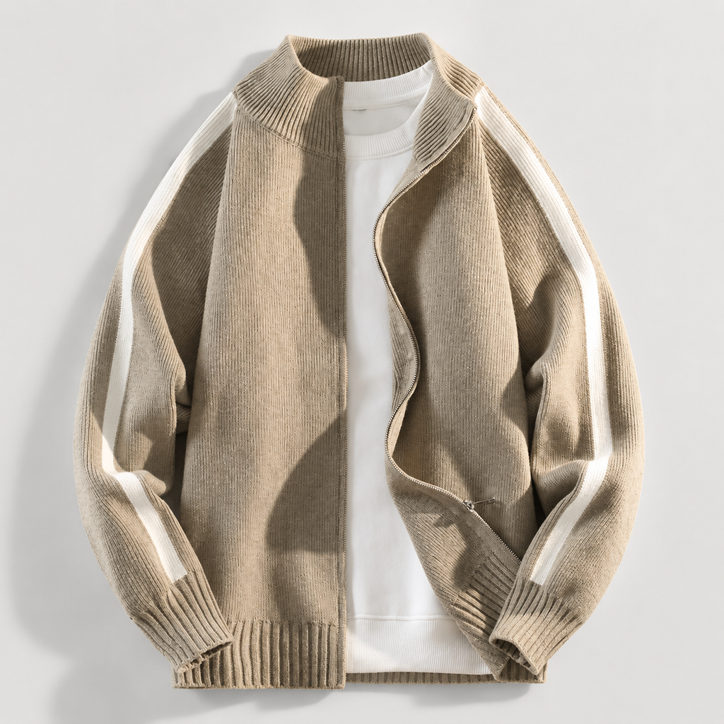 Sebastian Romano Men’s Full-Zip Knit Cardigan