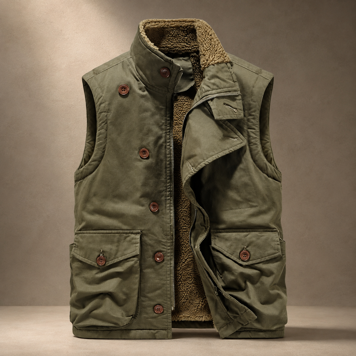 Declan Fleece-Lined Utility Vest