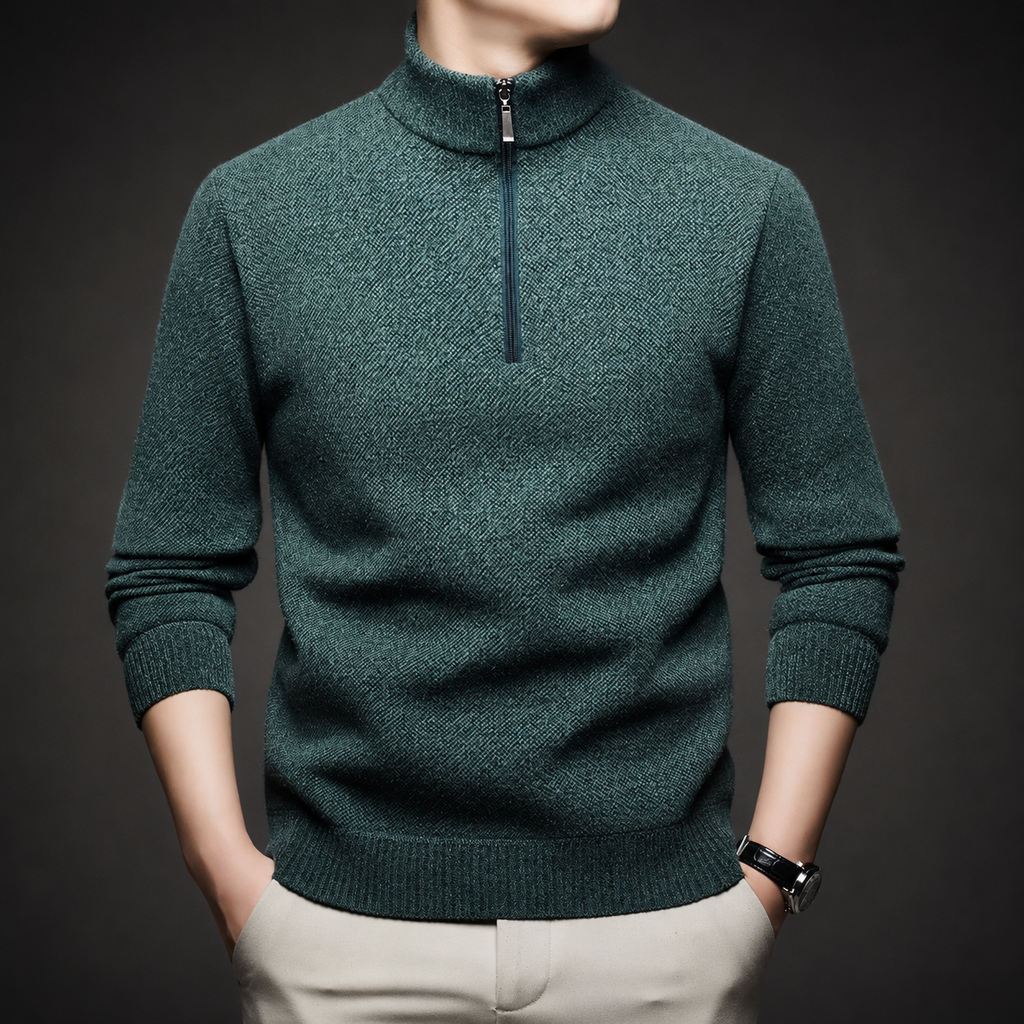 Vincent Men’s Quarter-Zip Knit Sweater