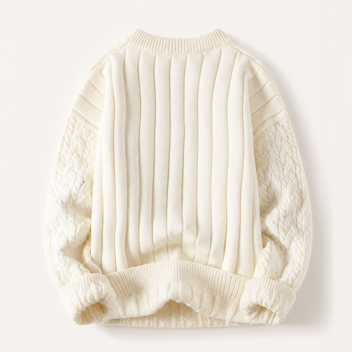 Caleb Men’s Cable Knit Crewneck Sweater