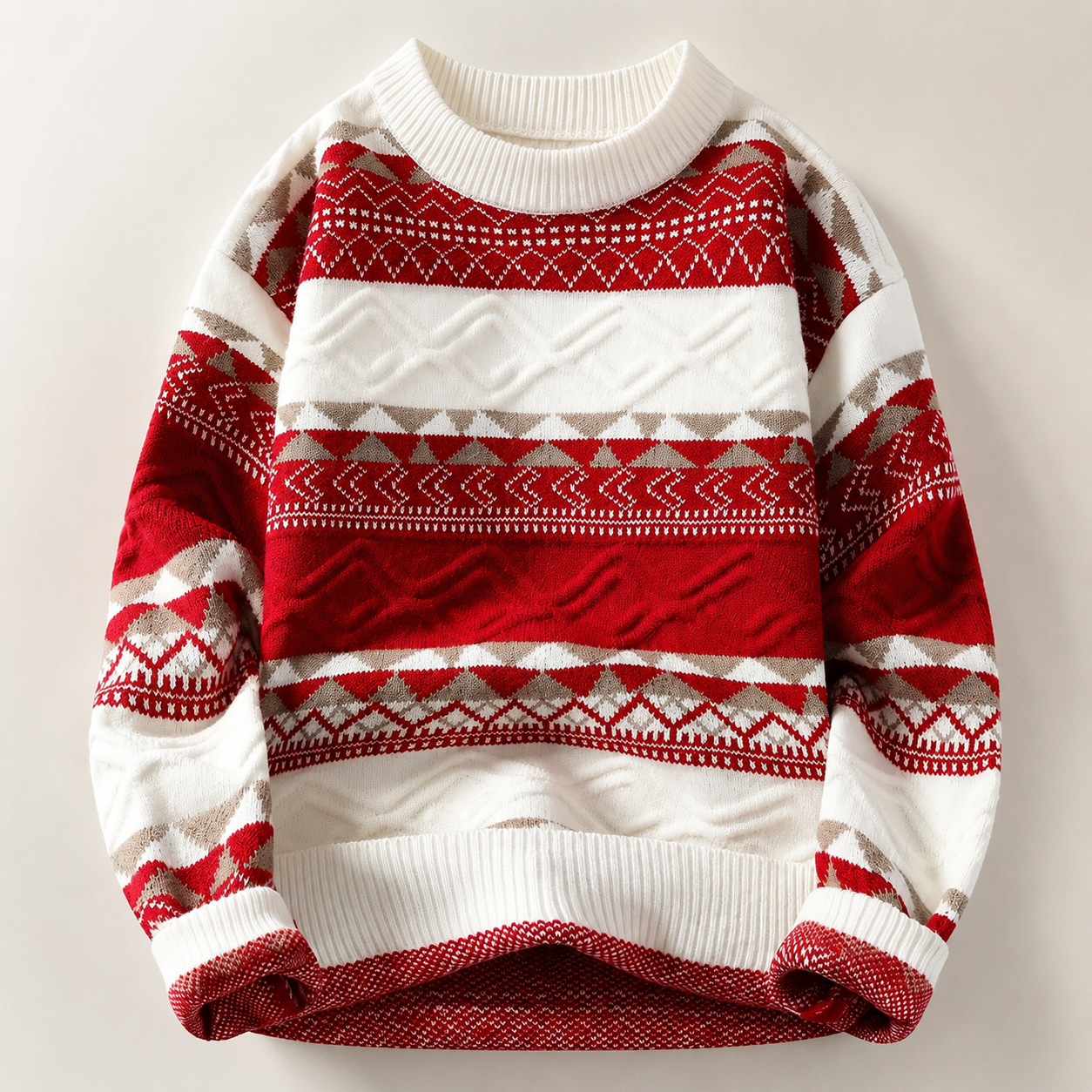 Oliver Men’s Geometric Knit Crewneck Sweater