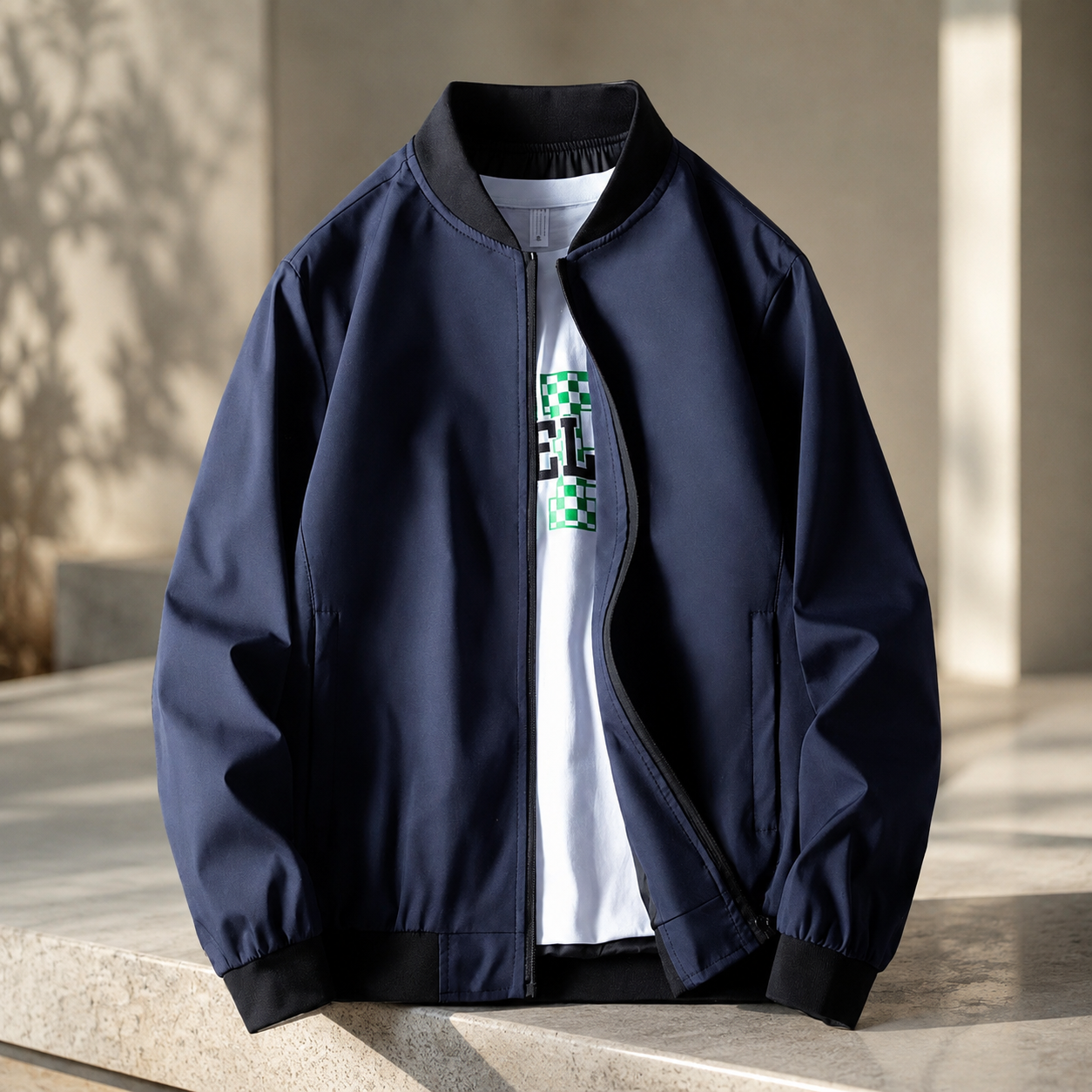 Ethan Lightweight Softshell Bomber Jacket