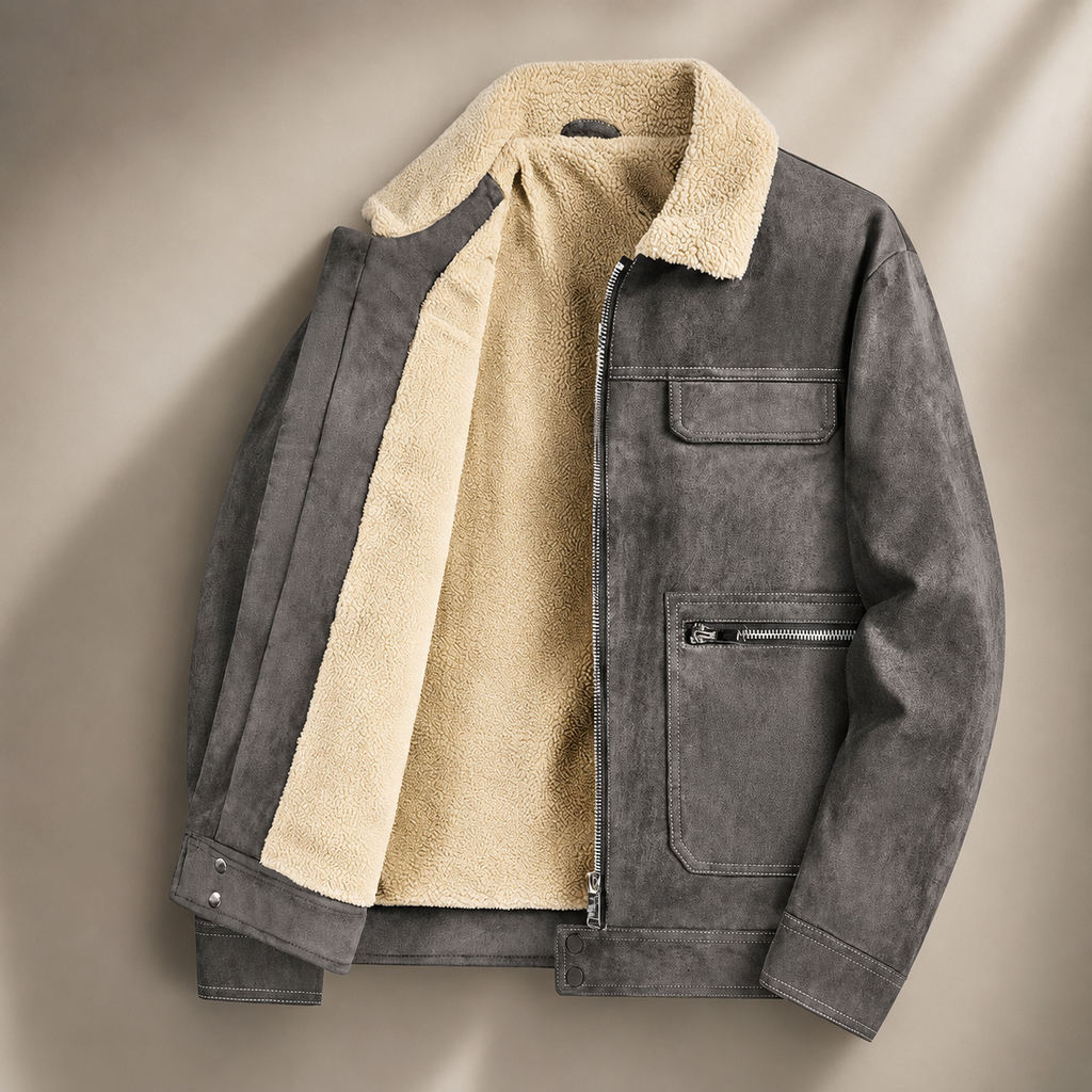 Adrian Men’s Sherpa-Lined Jacket