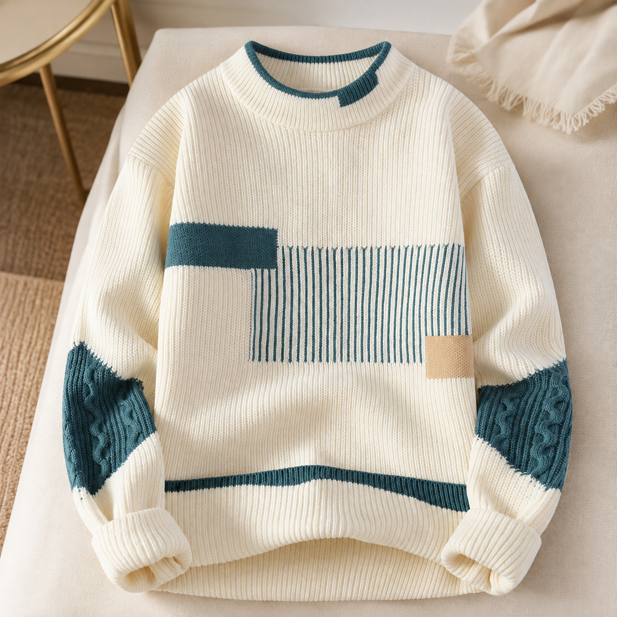 Caleb Geometric Knit Sweater