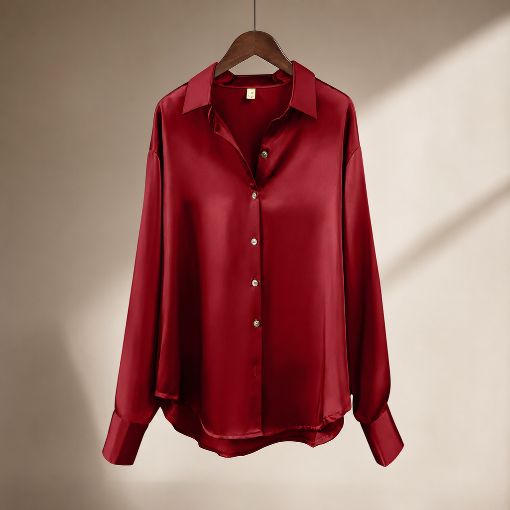 Hailey Women’s Satin-Finish Shirt