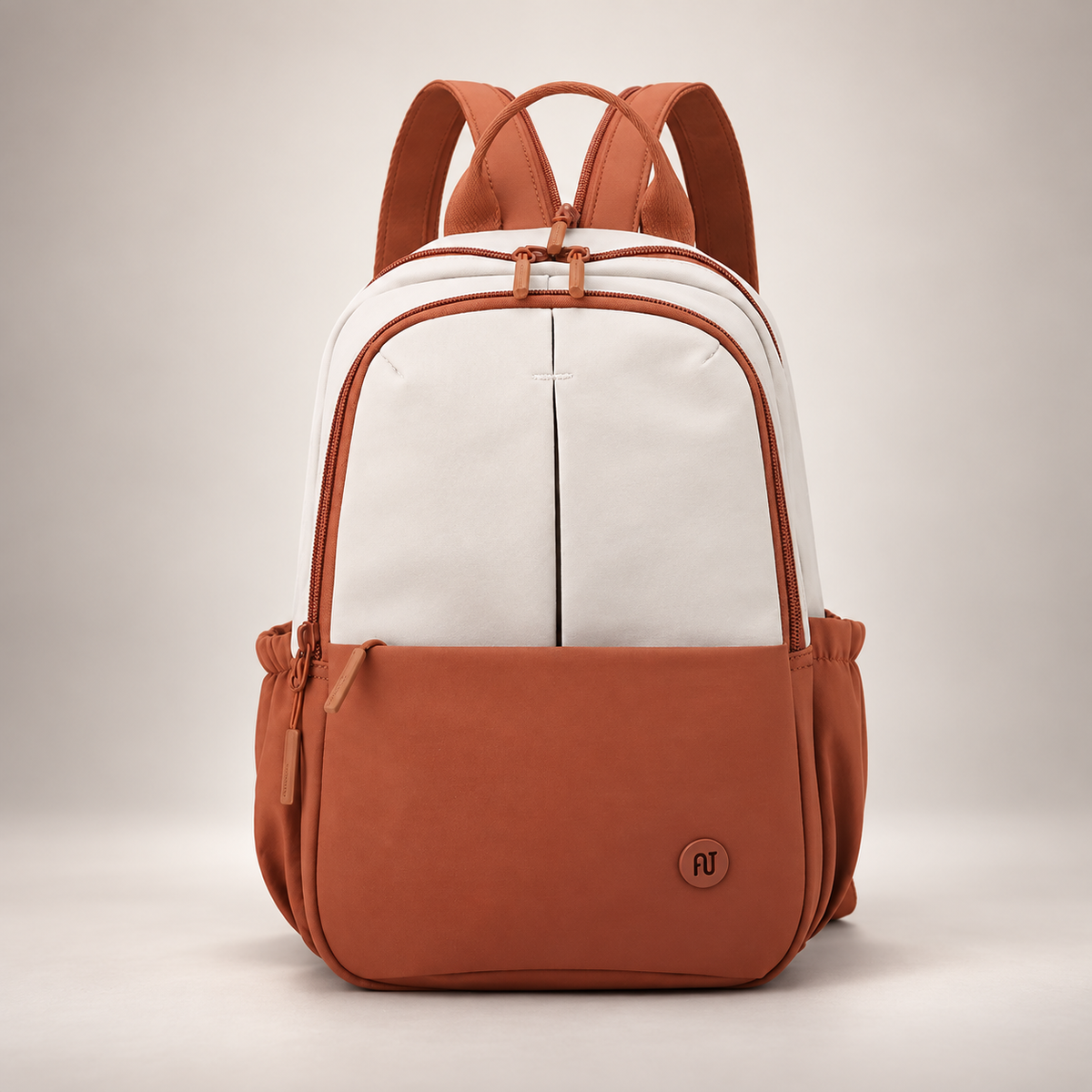 Serafina Two-Tone Everyday Backpack with Front Pocket