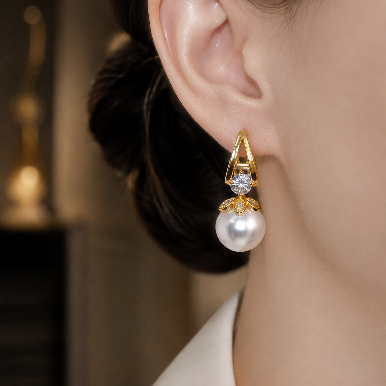 Audrey Crystal Drop Earrings