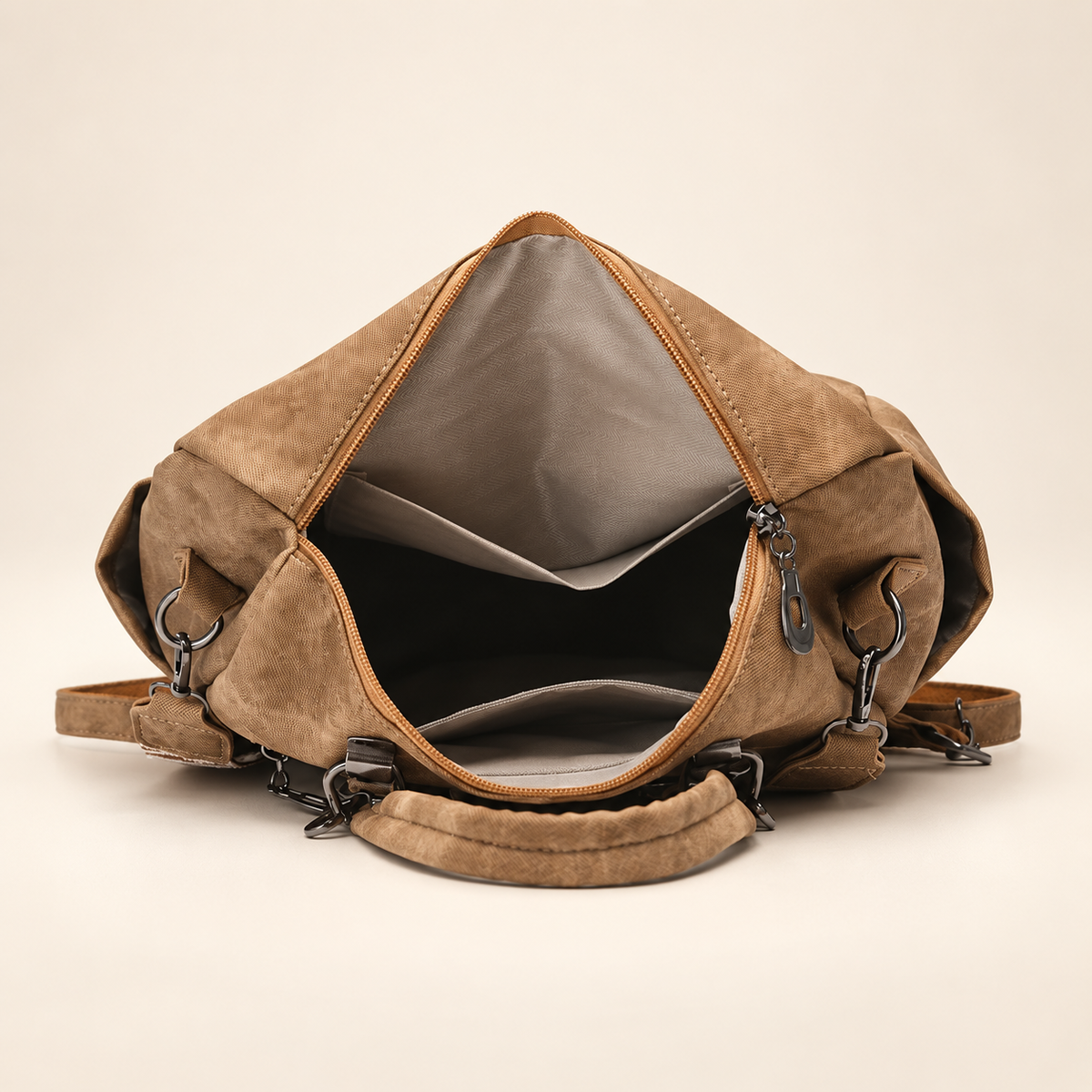 Brielle Convertible Multi-Pocket Backpack Tote