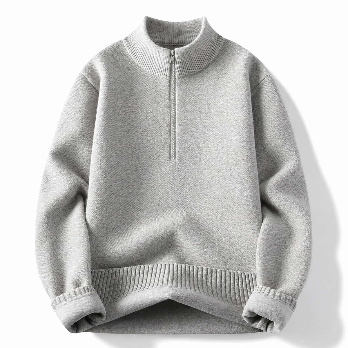 Adrian Bellini Men’s Quarter-Zip Knit Sweater