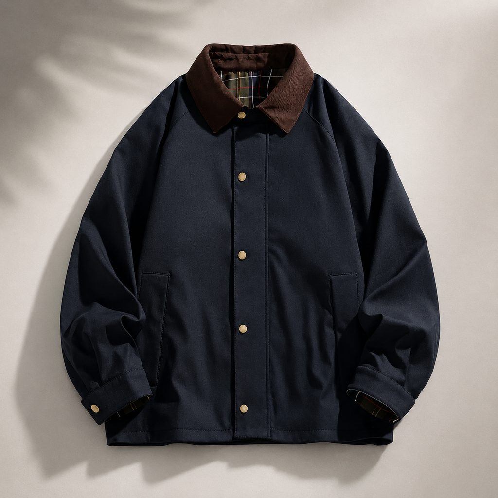 Harrison Men’s Contrast Collar Zip Jacket