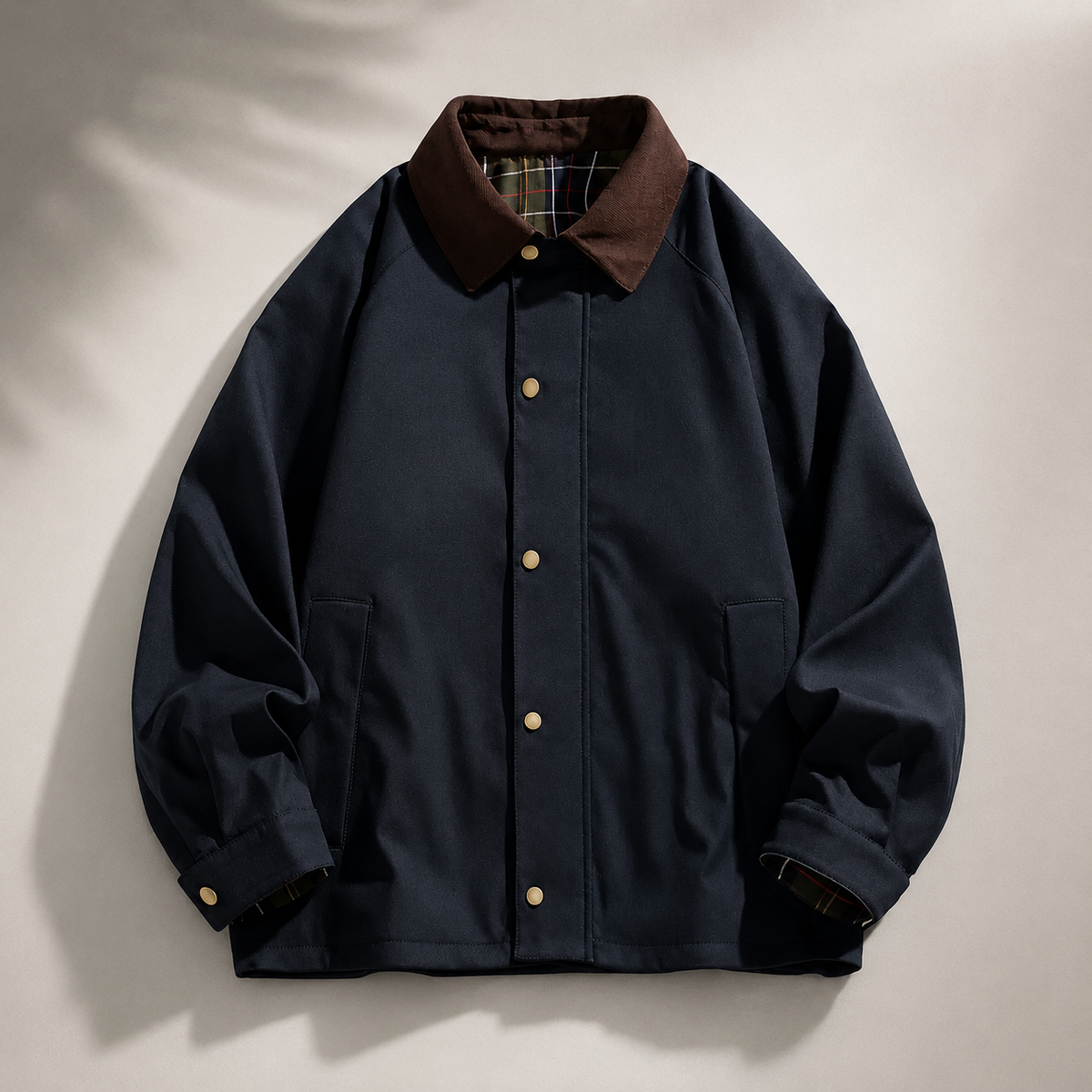 Harrison Men’s Contrast Collar Zip Jacket