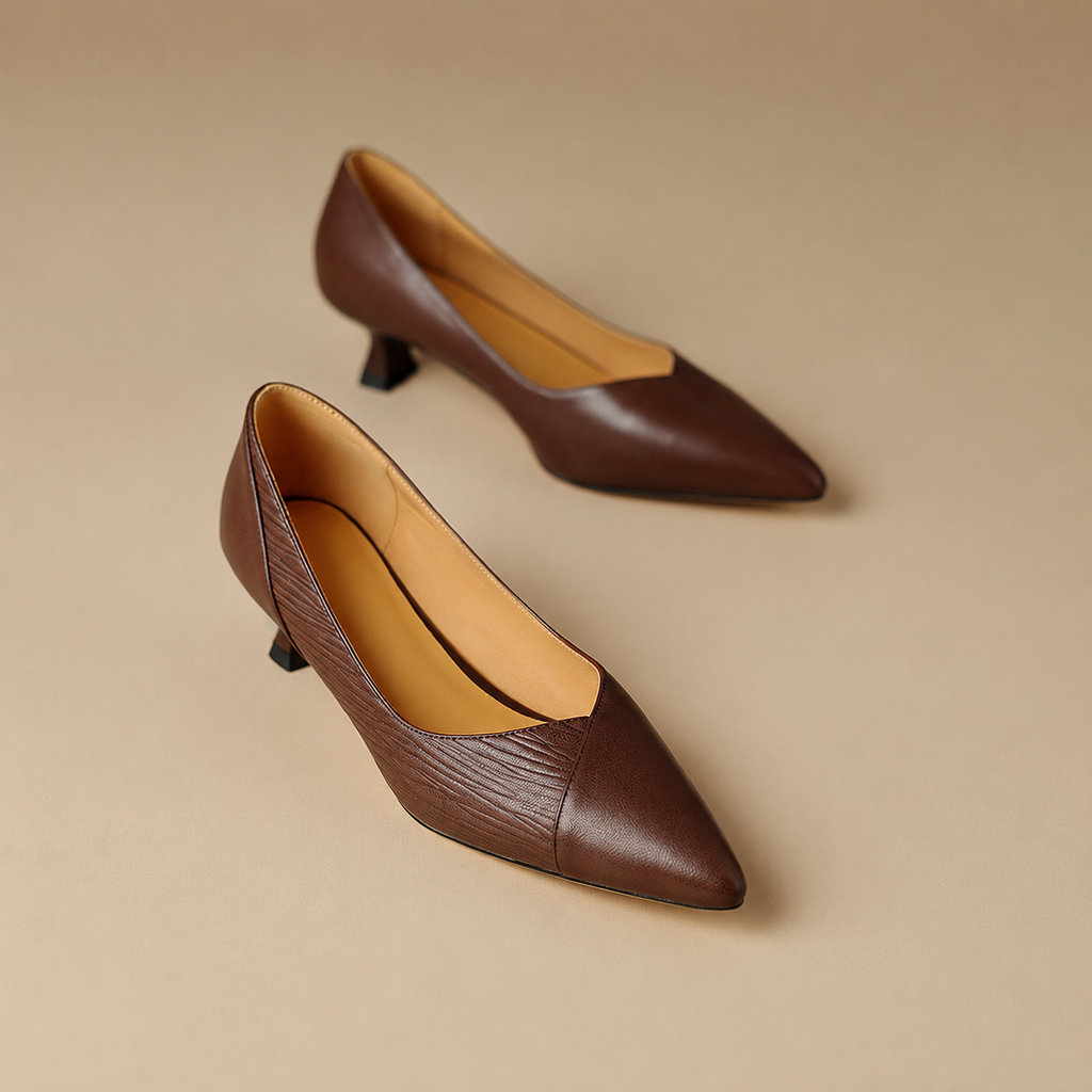 Camden Women’s Genuine Leather Pointed-Toe Pumps