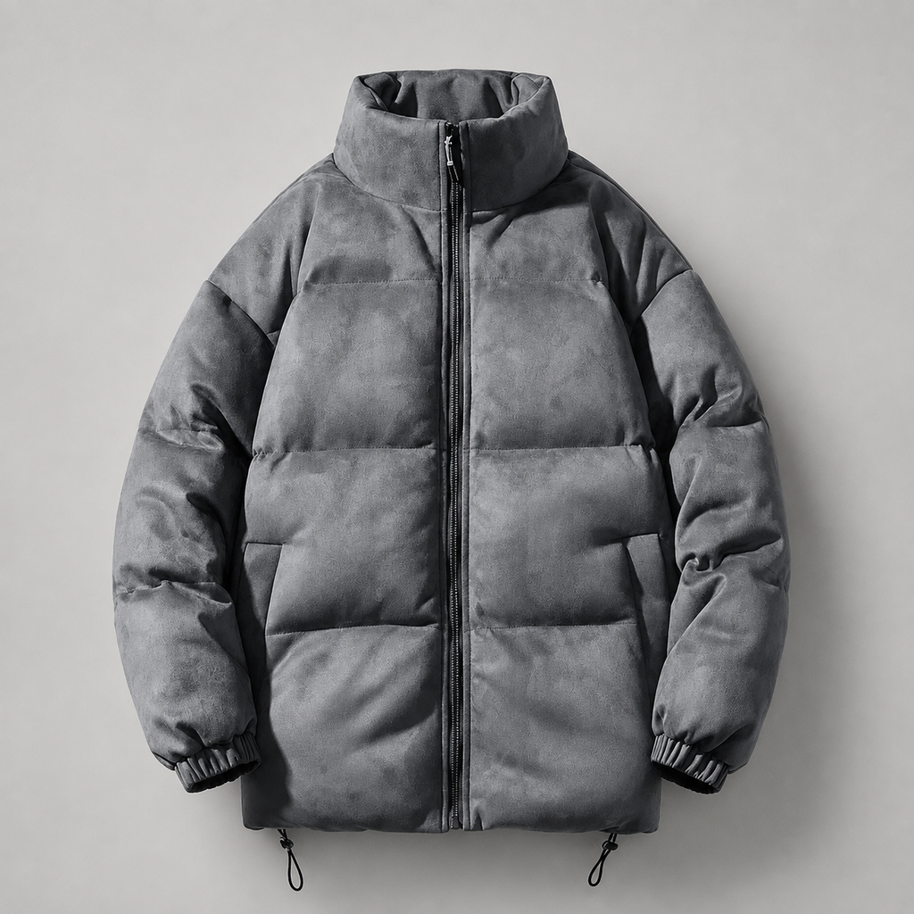 Remy Padded Stand-Collar Jacket – Full-Zip Quilted Winter Coat