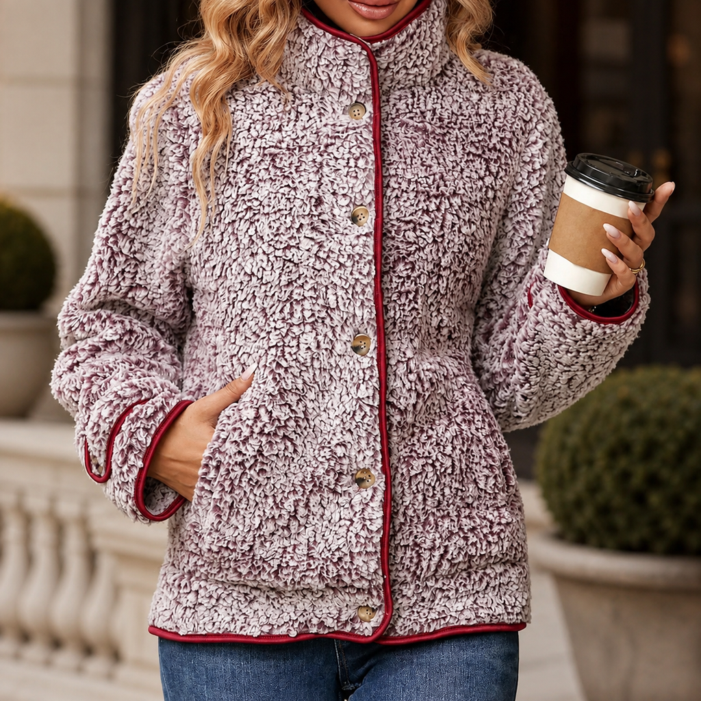 Marlowe Sherpa-Lined Textured Jacket