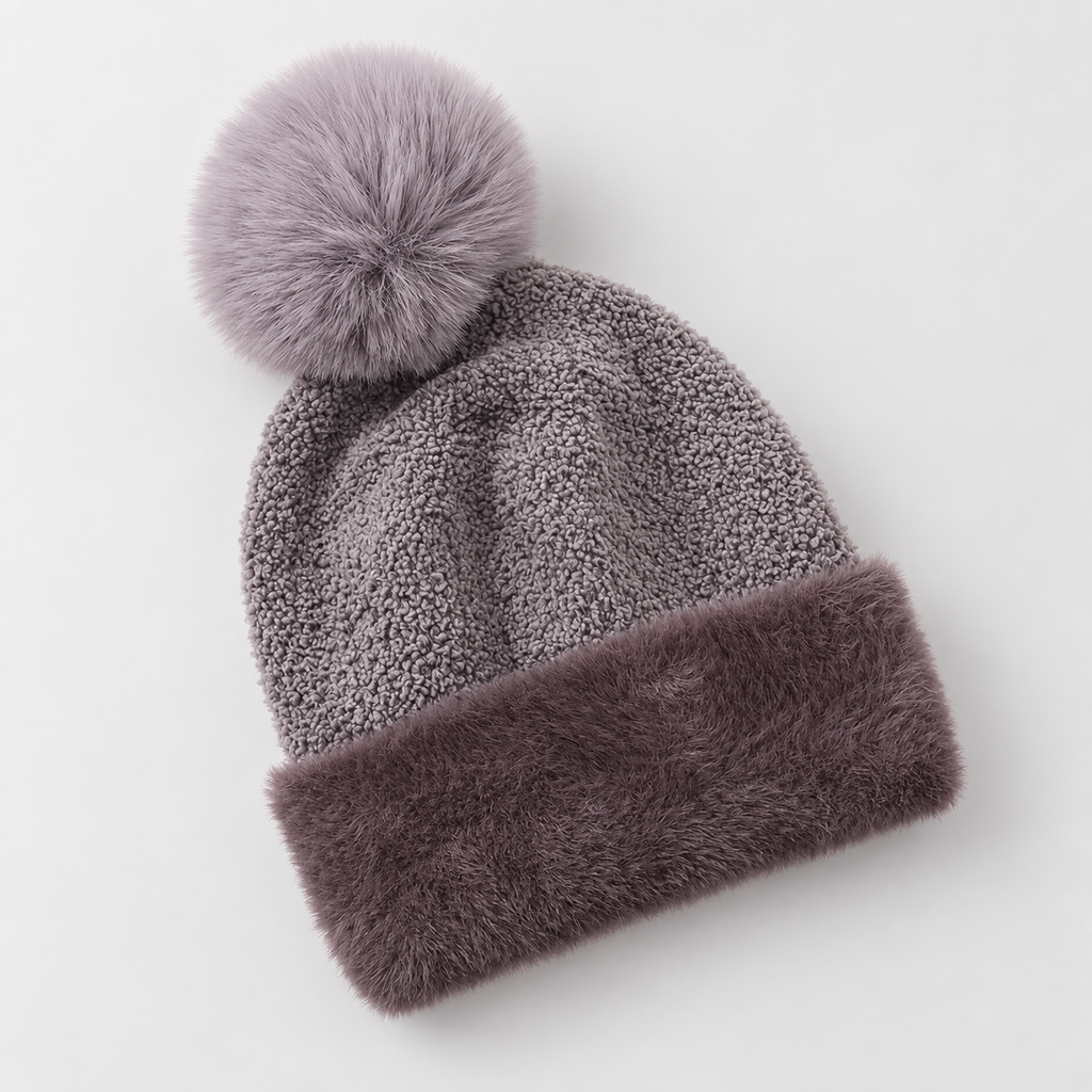 Bianca Women’s Plush Pom-Pom Beanie