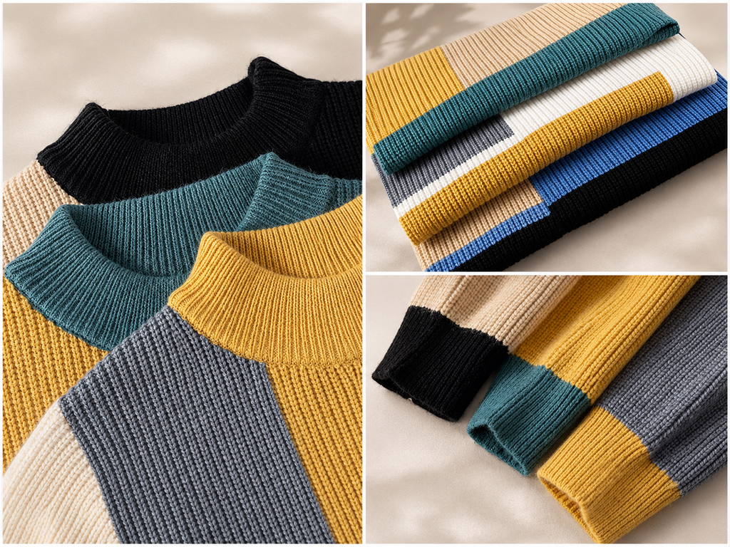 Mason Color-Block Knit Sweater