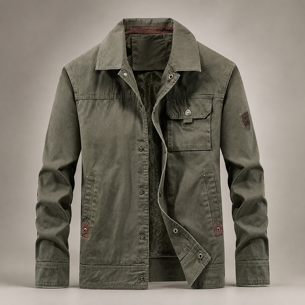 Matteo Men’s Utility Workwear Jacket