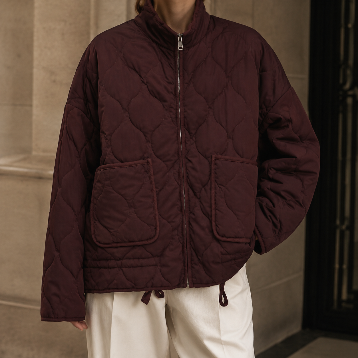 Harper Quilted Zip Jacket