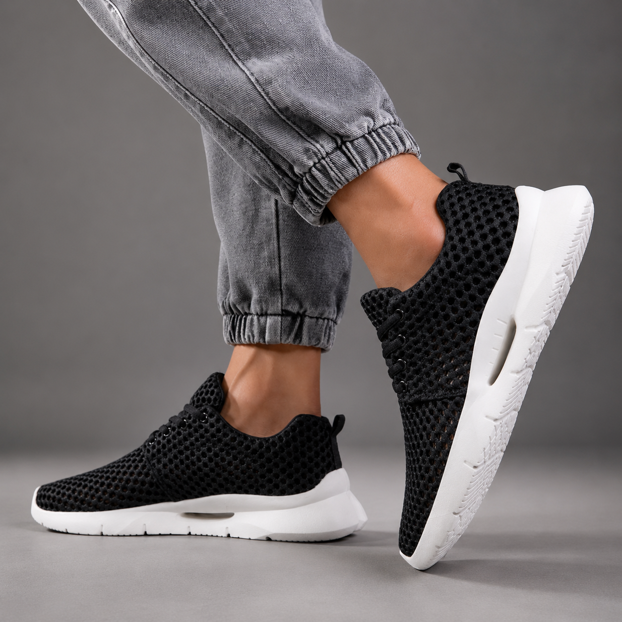 Mason Breathable Mesh Lace-Up Sneakers