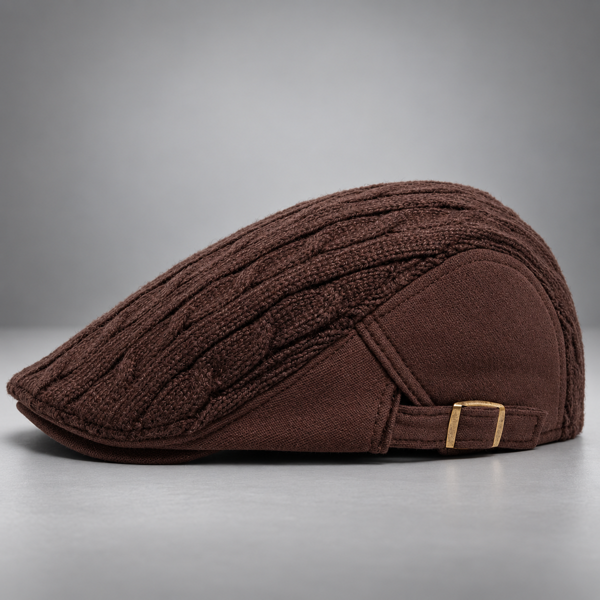 Bennett Cable-Knit Flat Cap