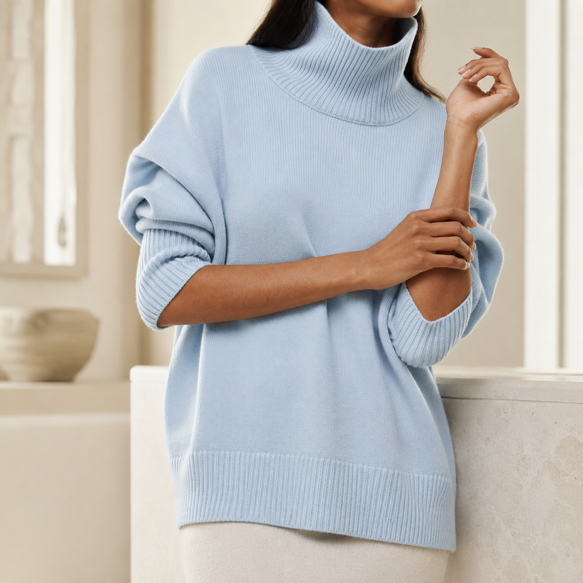 Madison’s Oversized Turtleneck Sweater