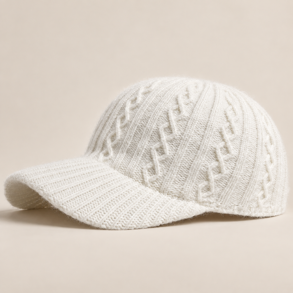 Cecilia Women’s Cable Knit Baseball Cap