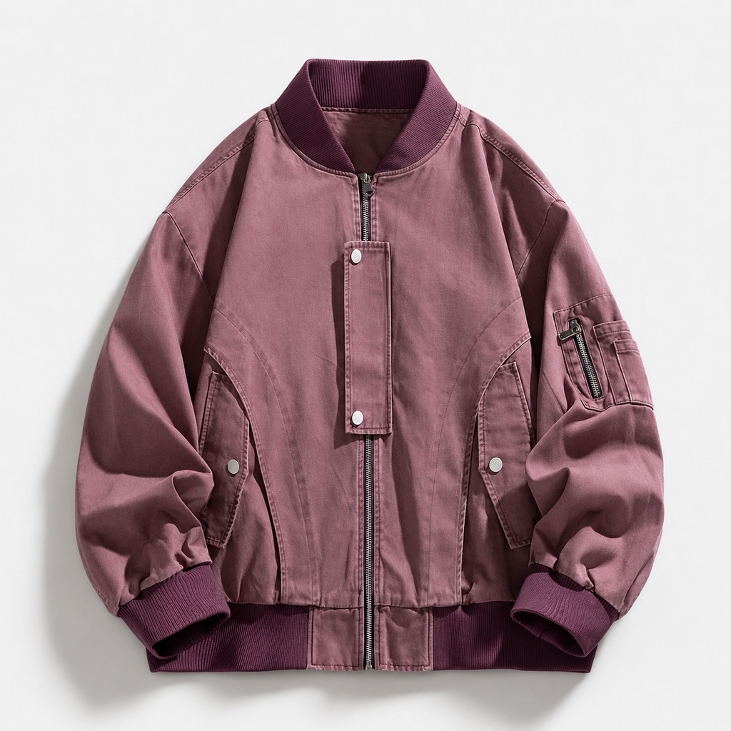 Dominic Hale Men’s Denim Bomber Jacket