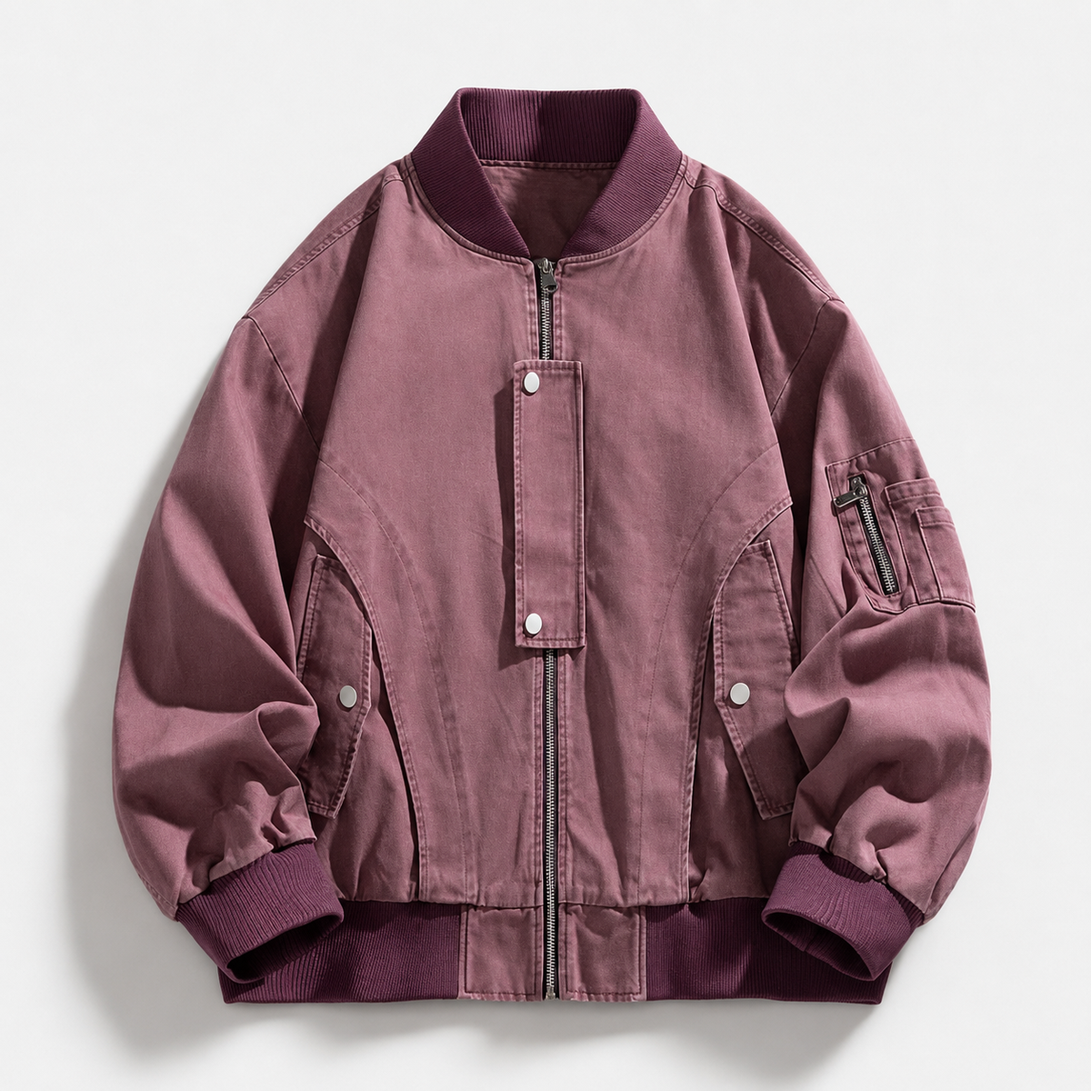 Dominic Hale Men’s Denim Bomber Jacket