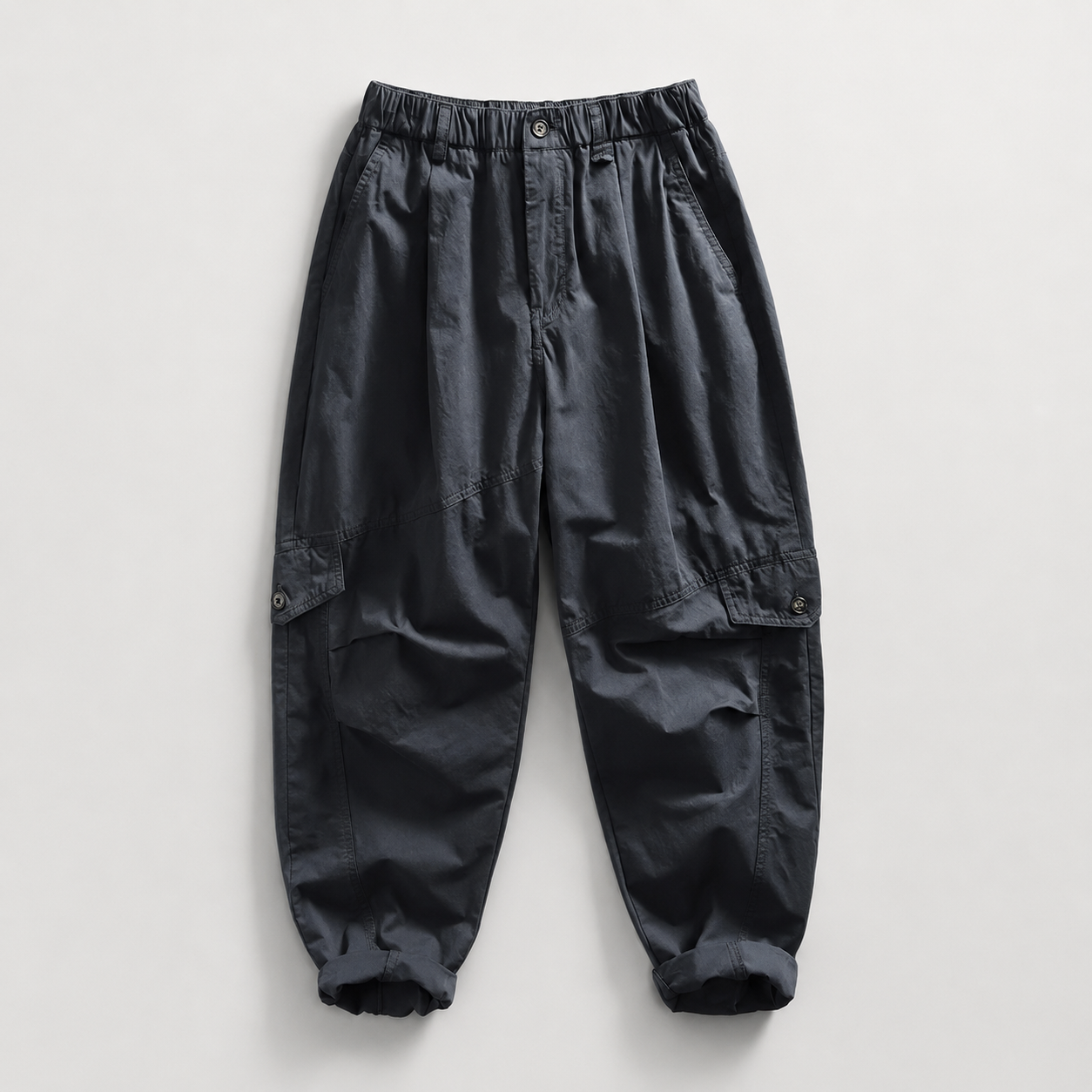 Elliot Relaxed Cargo Pants – Tapered Utility Pants with Flap Pockets