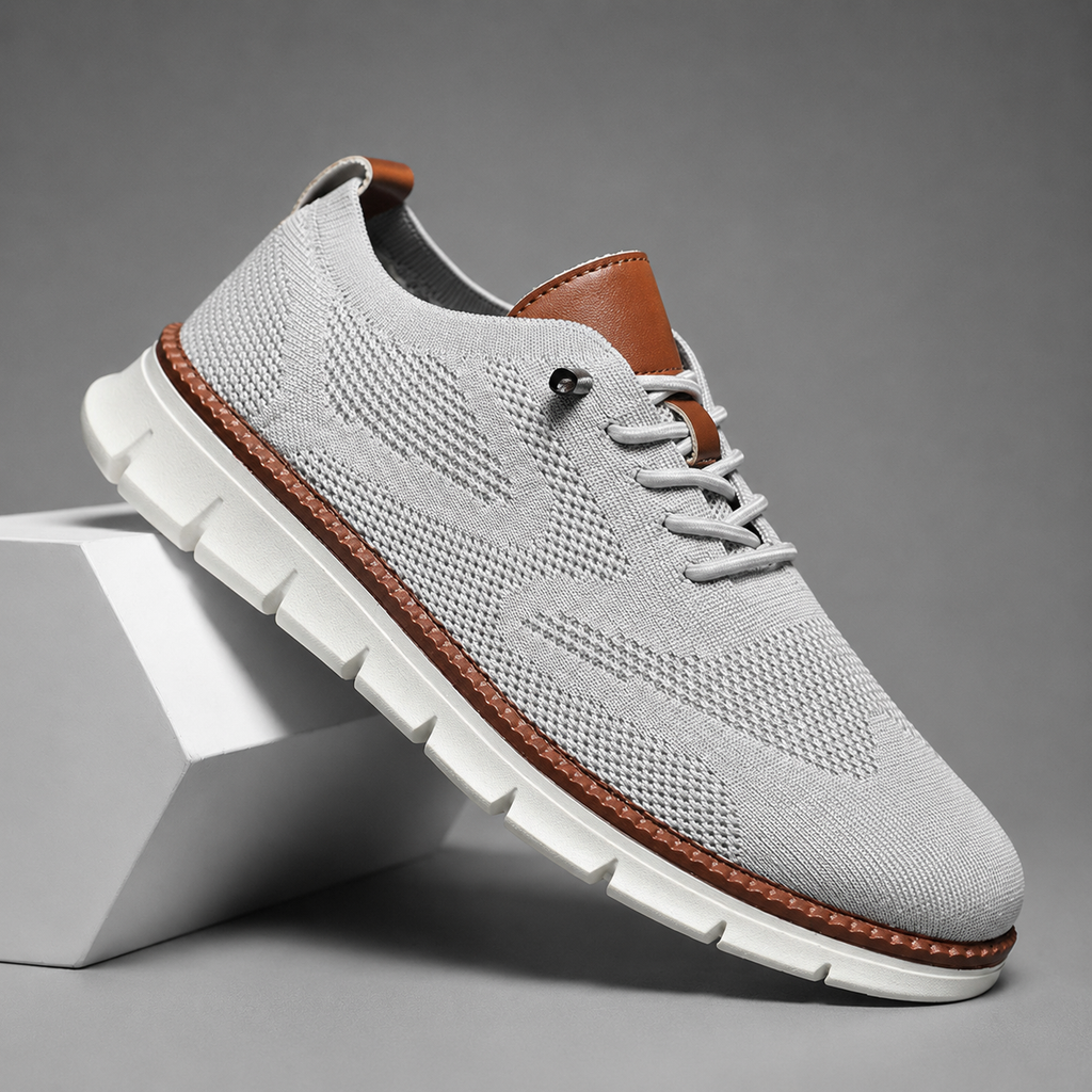 Nolan Men’s Breathable Knit Lace-Up Everyday Sneakers