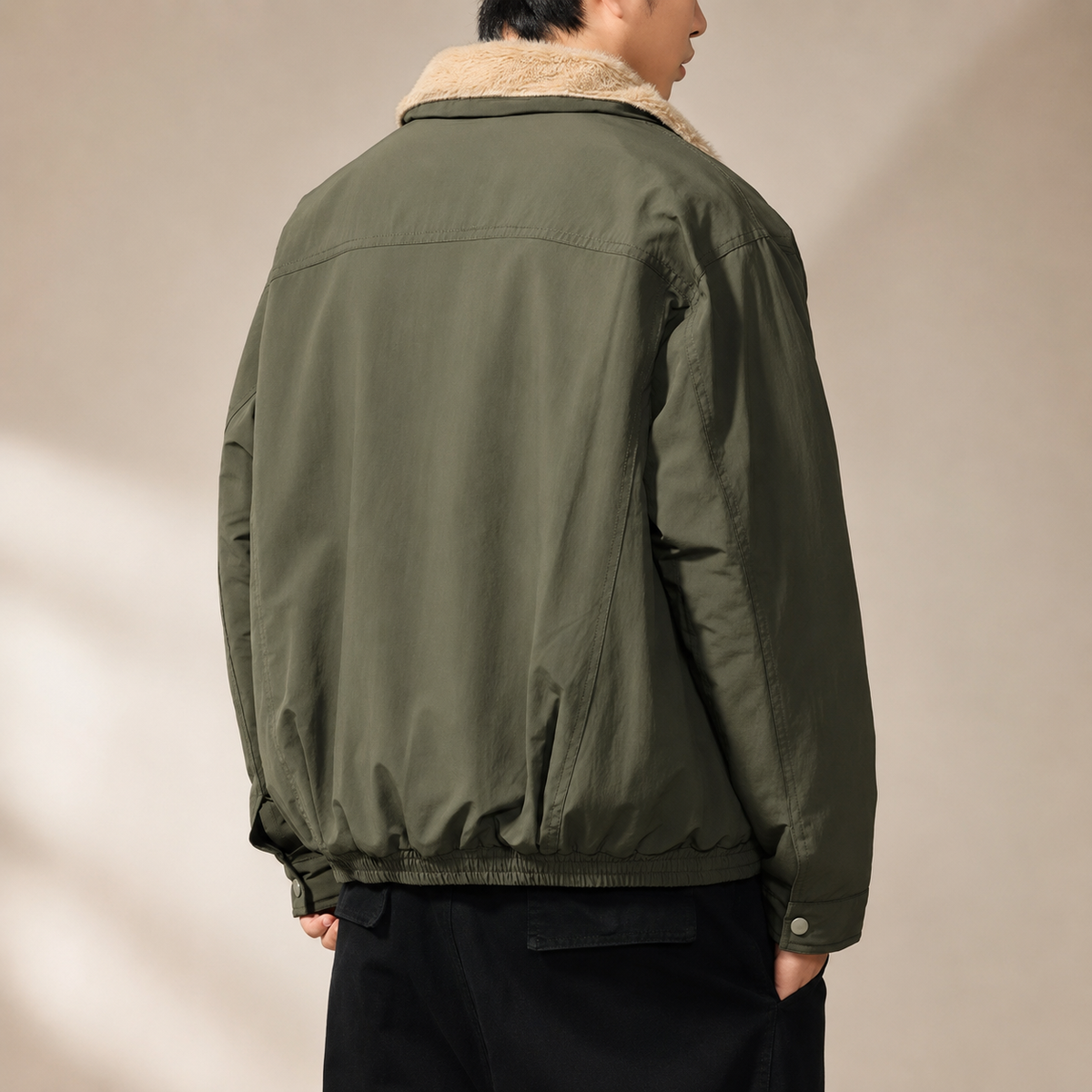 Beckett Plush-Lined Collared Jacket