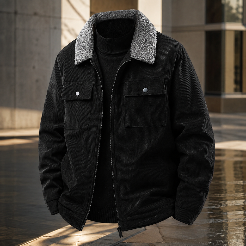Mason Corduroy Sherpa-Lined Bomber Jacket
