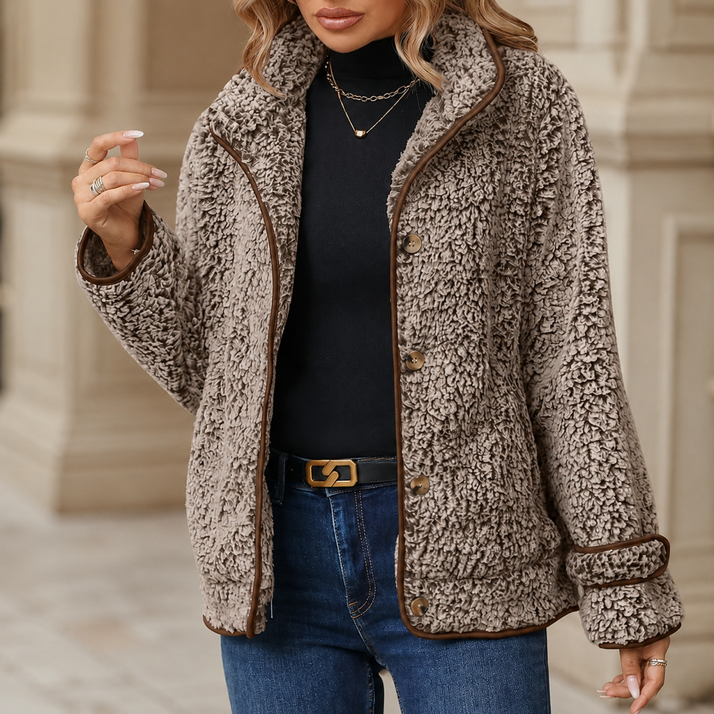 Marlowe Sherpa-Lined Textured Jacket