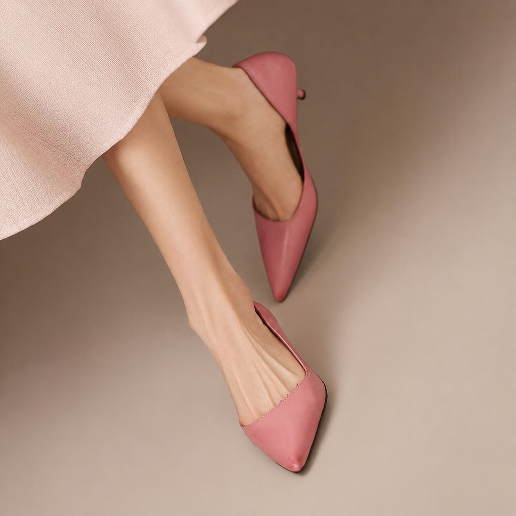 Monroe Women’s Pointed-Toe D’Orsay Kitten Heel