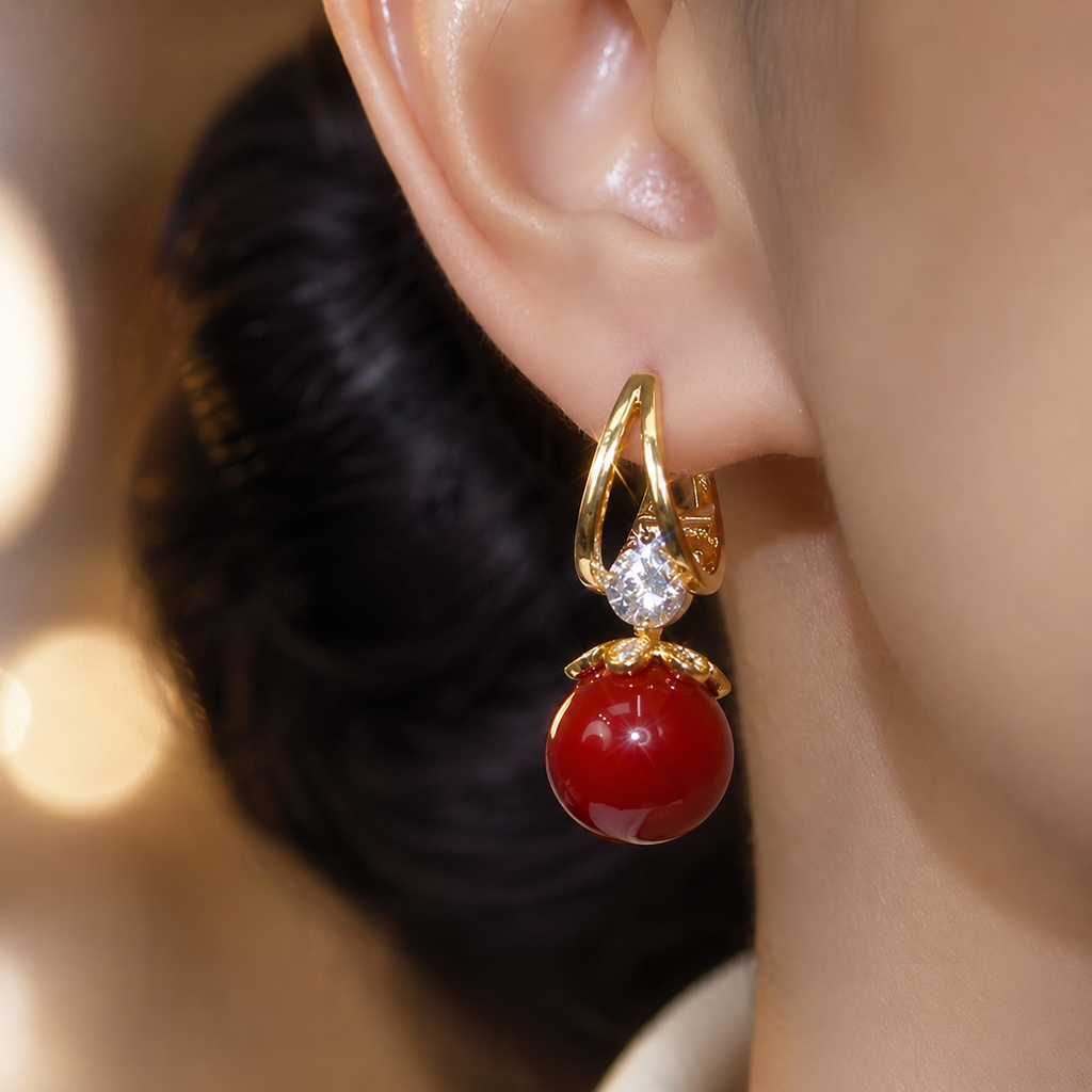 Audrey Crystal Drop Earrings