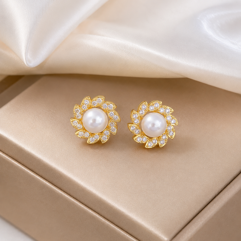 Bianca Women’s Pearl Floral Jewelry