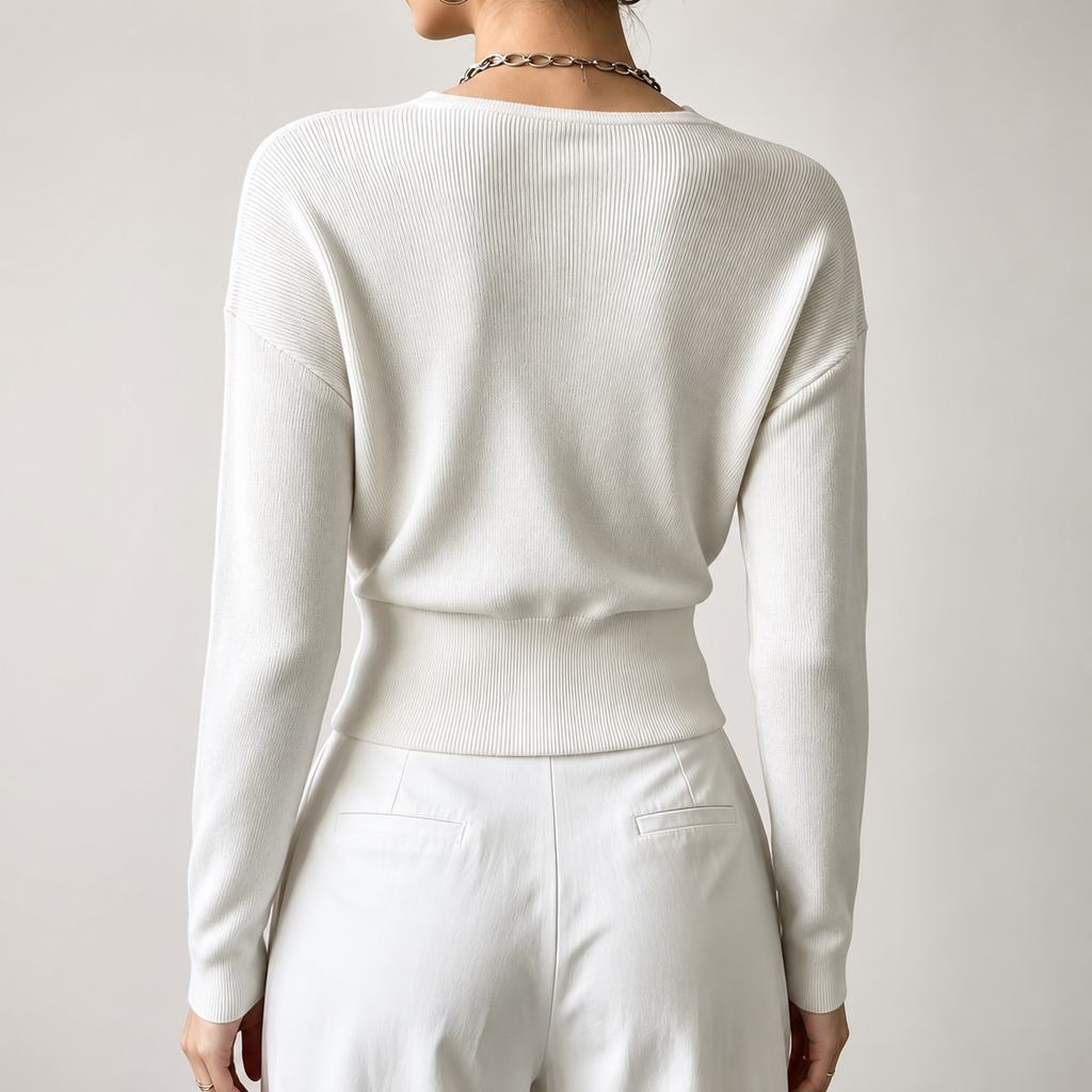 Marlow Women’s Wrap-Front V-Neck Sweater