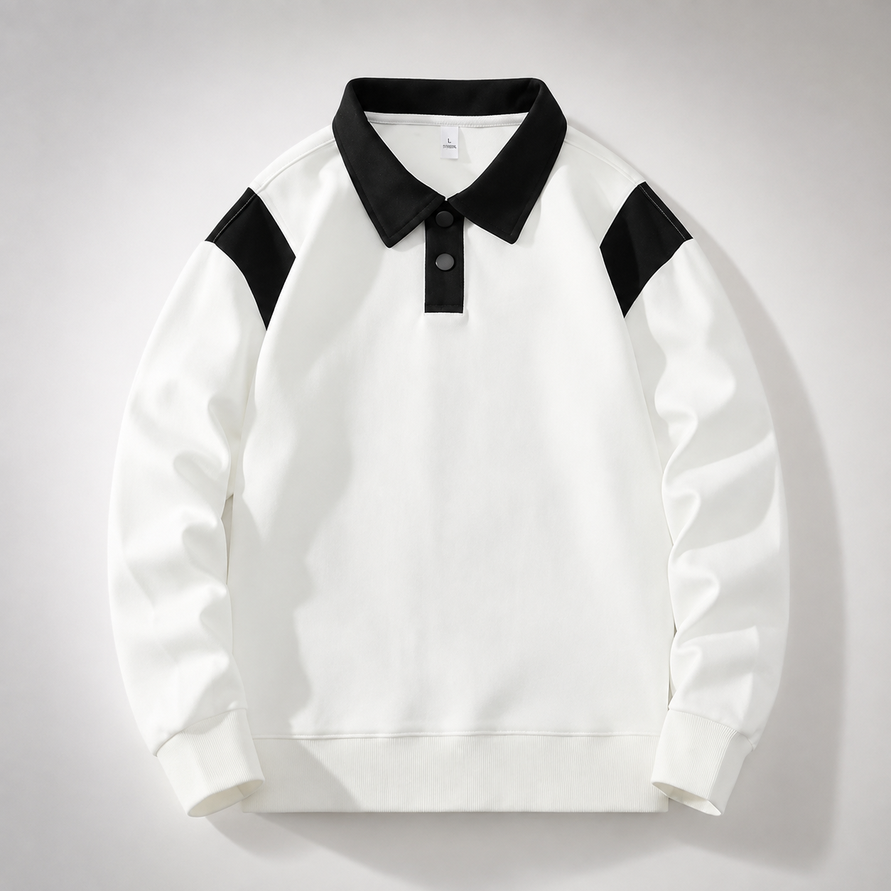 Theo Laurent Men’s Color Block Polo Pullover