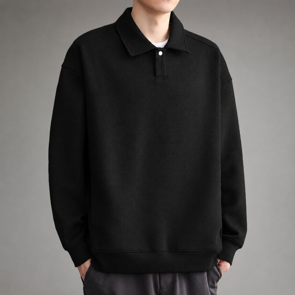 Caleb Rossi Men’s Textured Polo Pullover