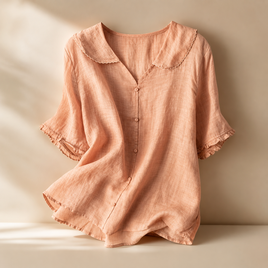 Lauren Women’s Scalloped-Collar Blouse