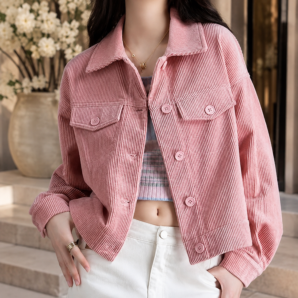 Bailey Corduroy Button Jacket
