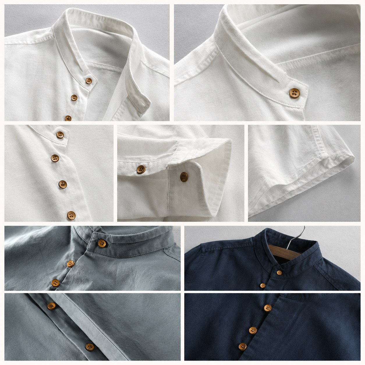 Ethan Men’s Linen-Cotton Japanese-Inspired Short-Sleeve Shirt