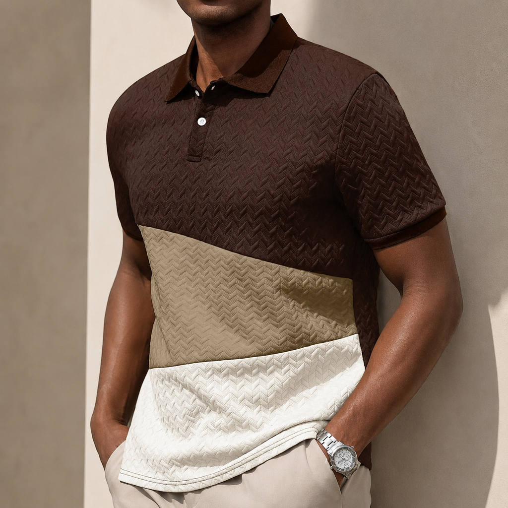 Owen Men’s Textured Polo Shirt