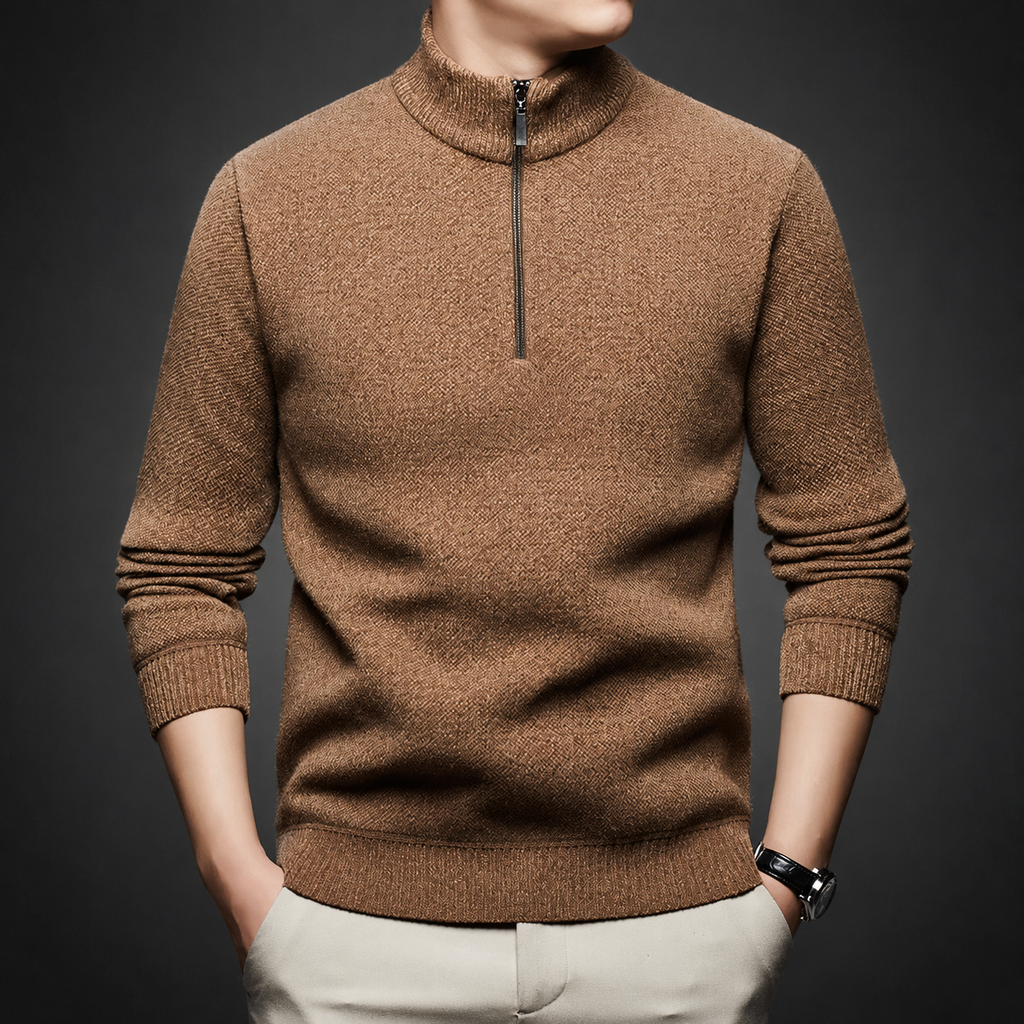 Vincent Men’s Quarter-Zip Knit Sweater